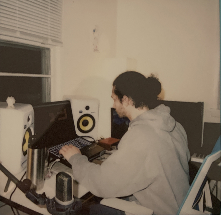 Haig works from his home studio